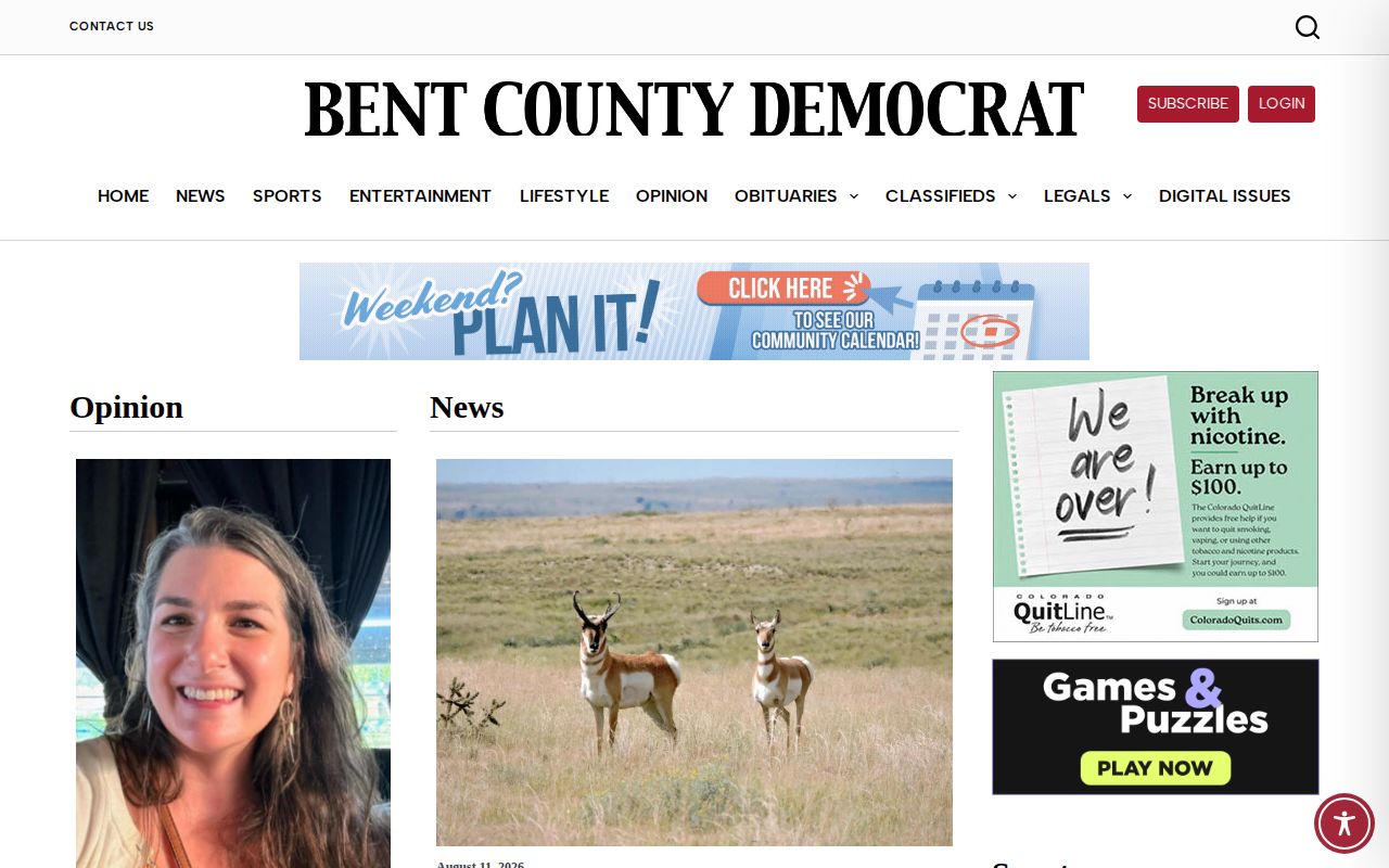 Bent County crime news and arrest record coverage at the Bent County Democrat