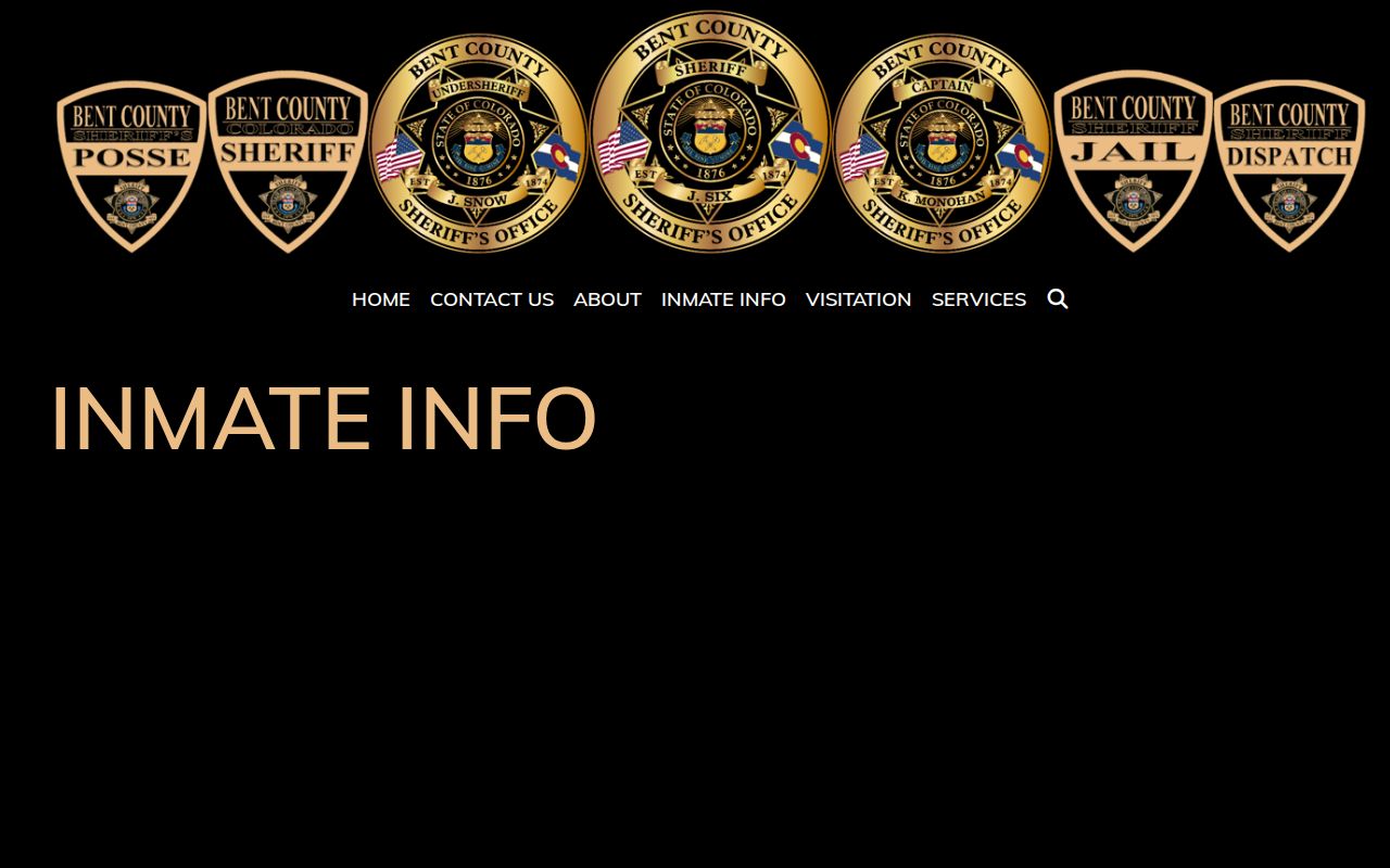 Official Bent County Jail inmate roster route and outage notice